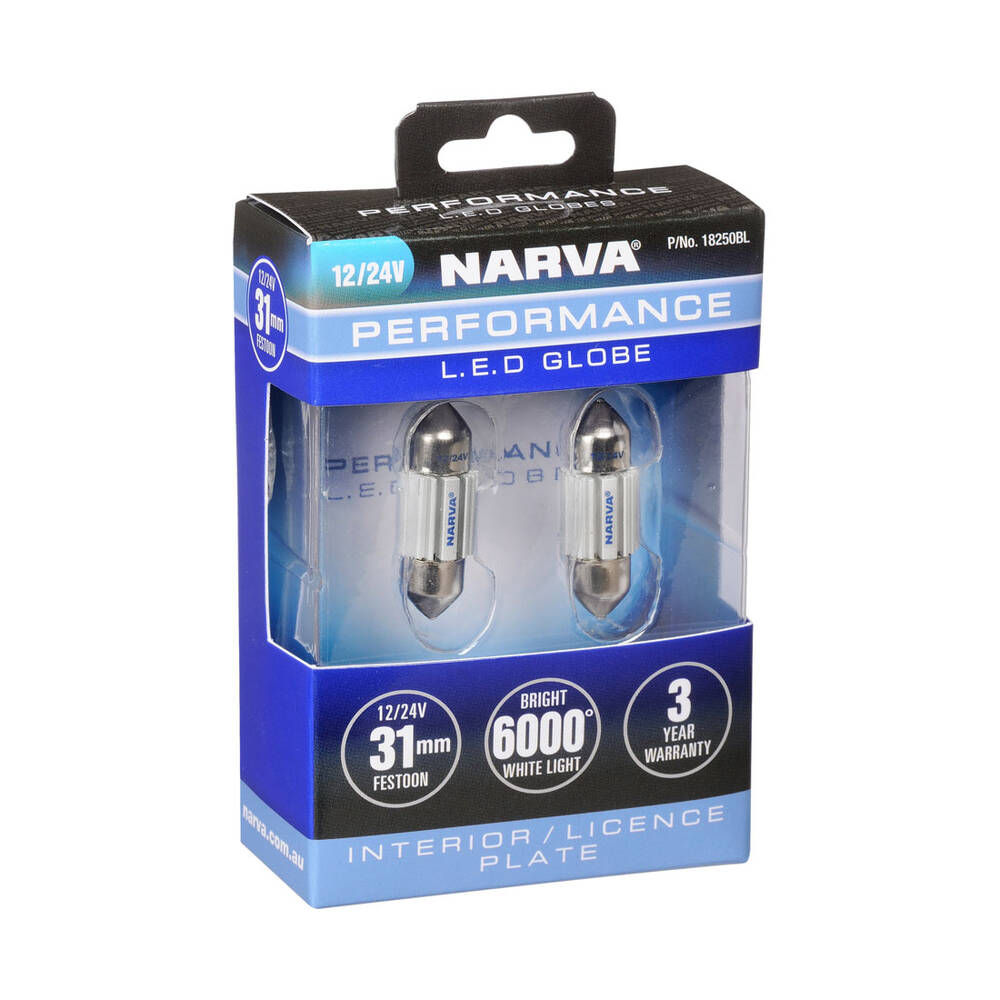 Narva Automotive Globes - Performance LED Festoon 12/24V, 31mm